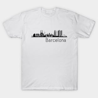 Barcelona skyline T-Shirt